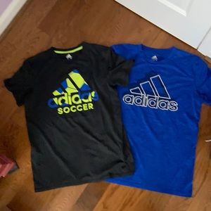 Boys Adidas dri-fit shirts